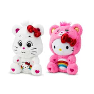 Care Bears Hello Kitty 2 Pack sitting together against a white background.