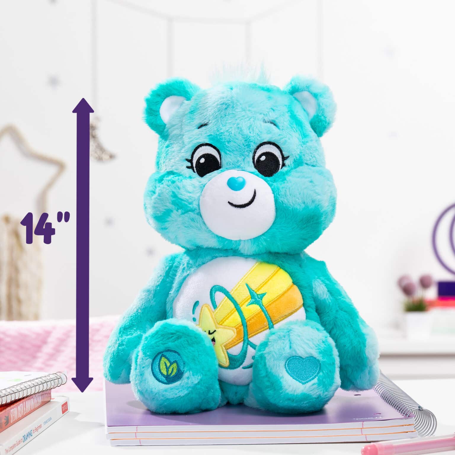 Care Bears - 14" Medium Plush - Color Splash Collection - Wish Bear ...