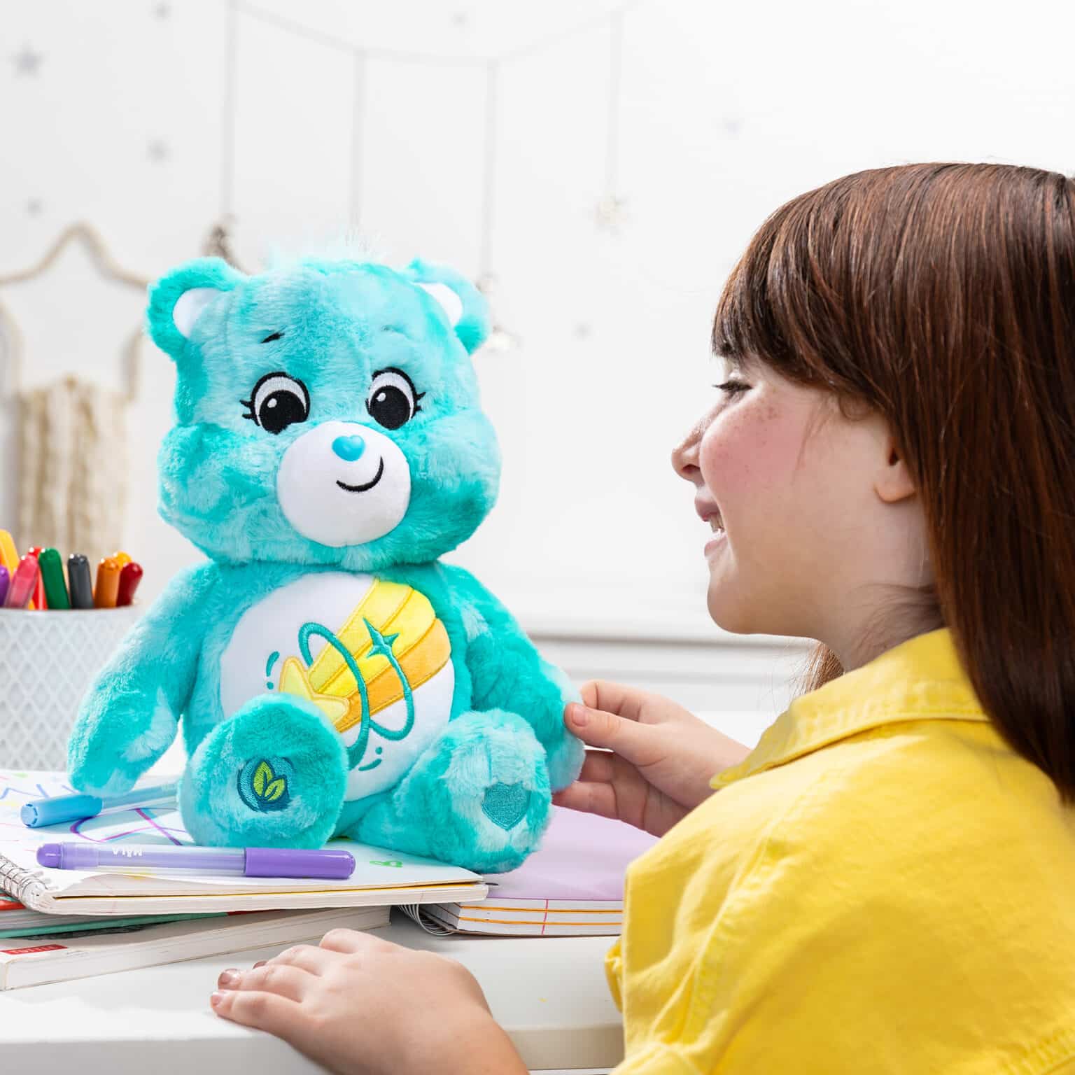 Care Bears - 14" Medium Plush - Color Splash Collection - Wish Bear ...