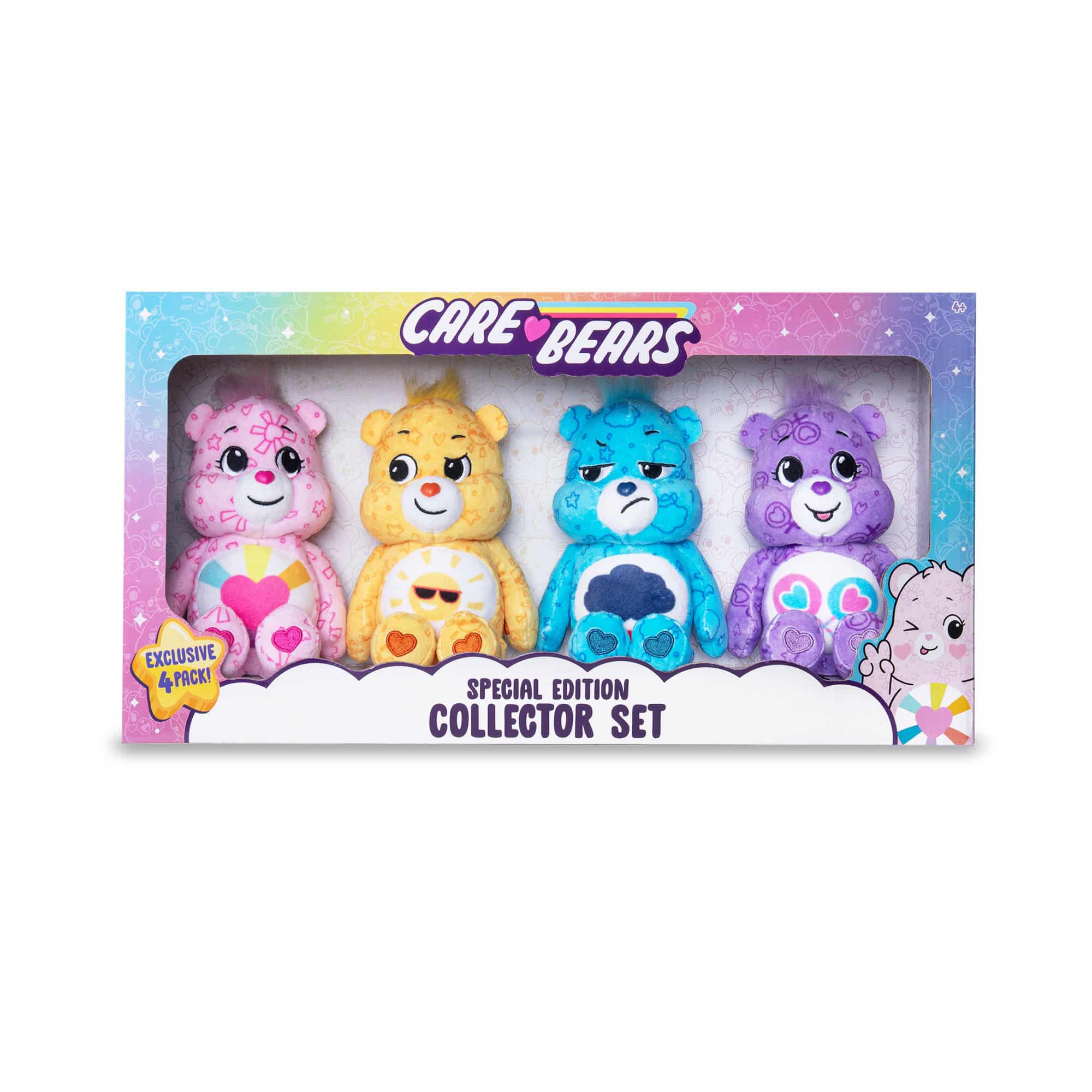 【CareBears】ケアベア40th ぬいぐるみ５体セット Care Bears - 4 Pack - Fun Size Plush Set | BasicFun!