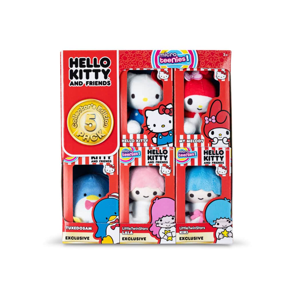 Micro Teenies Hello Kitty 5-Pack in packaging