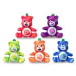 All the Bears from the Micro Teenies Care Bears Fruity Bears 5-Pack out of packaging