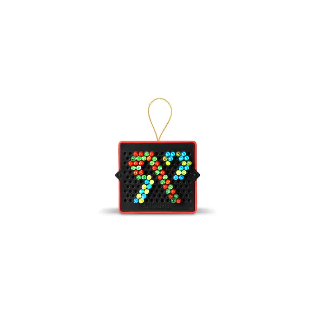 Front facing photo of the Lite-Brite Mini, Holiday Edition