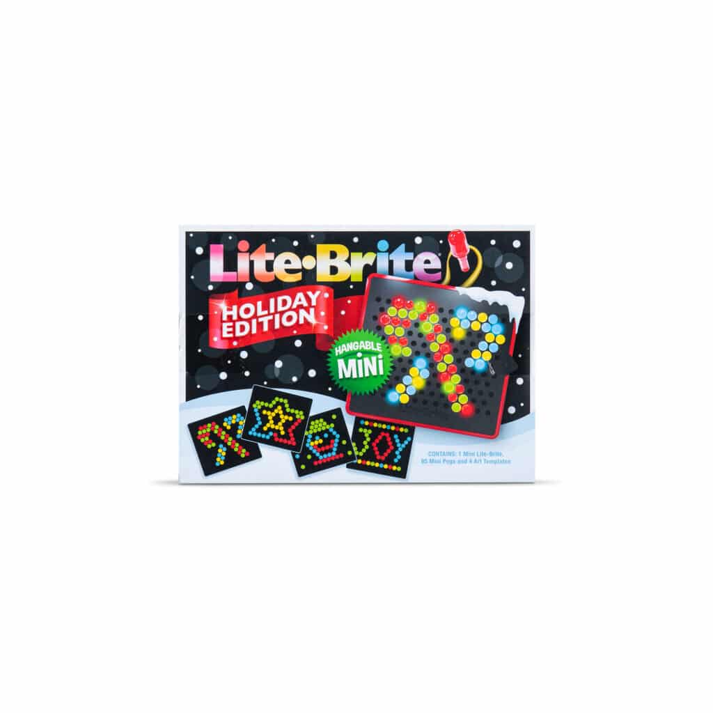 Lite-Brite Mini, Holiday Edition packaging