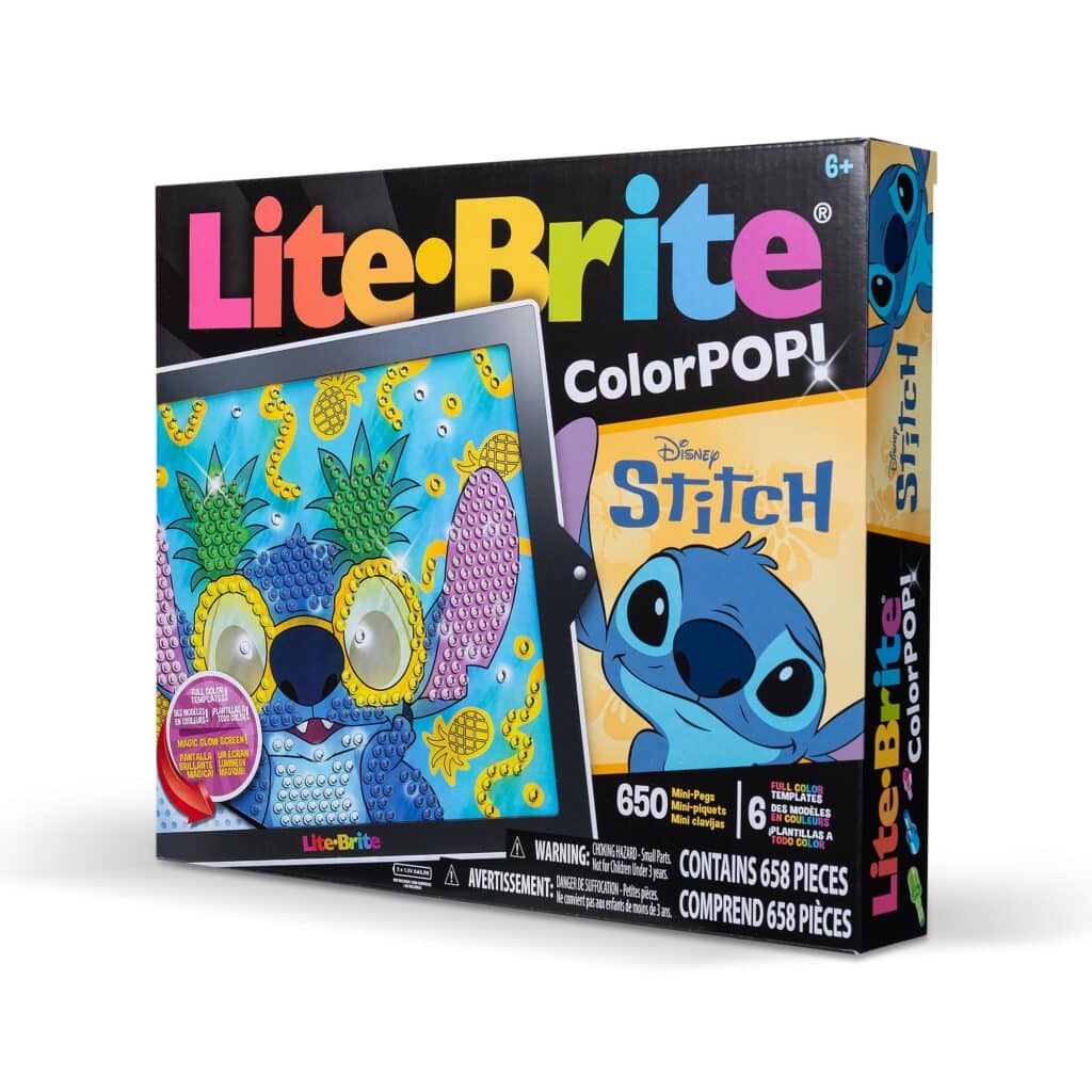 Lite-Brite ColorPOP! Stitch packaging