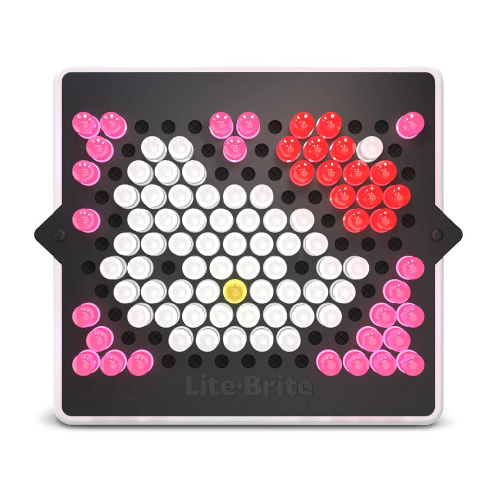 Front facing photo of the Lite-Brite, Hello Kitty Mini