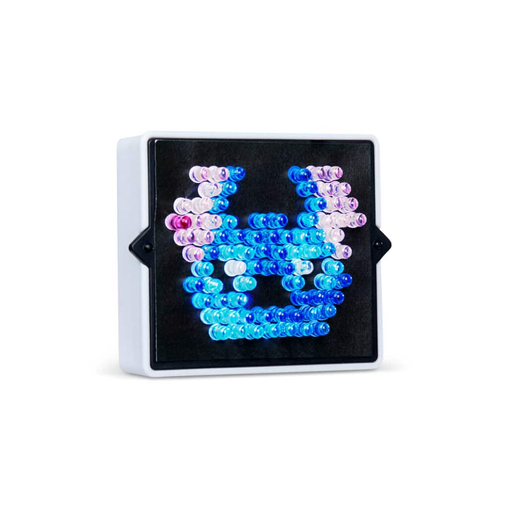Angled photo of the Lite Brite Mini, Stitch
