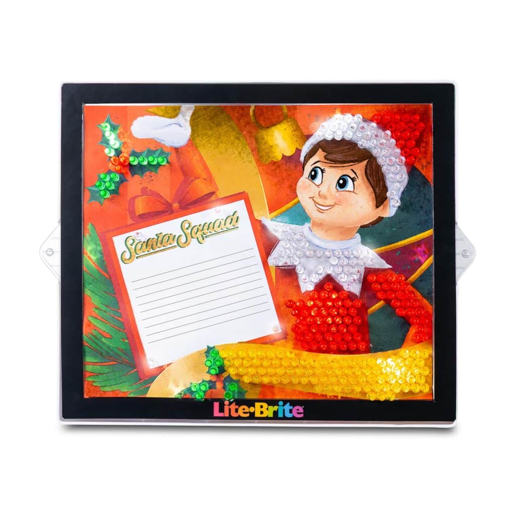 Front view of the Lite-Brite ColorPOP! Elf on the Shelf
