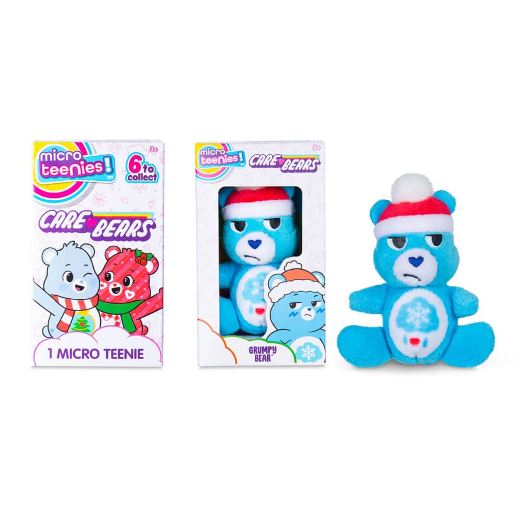Holiday Grumpy Bear from the Micro Teenies Care Bears Holiday Stocking Stuffer Assortment