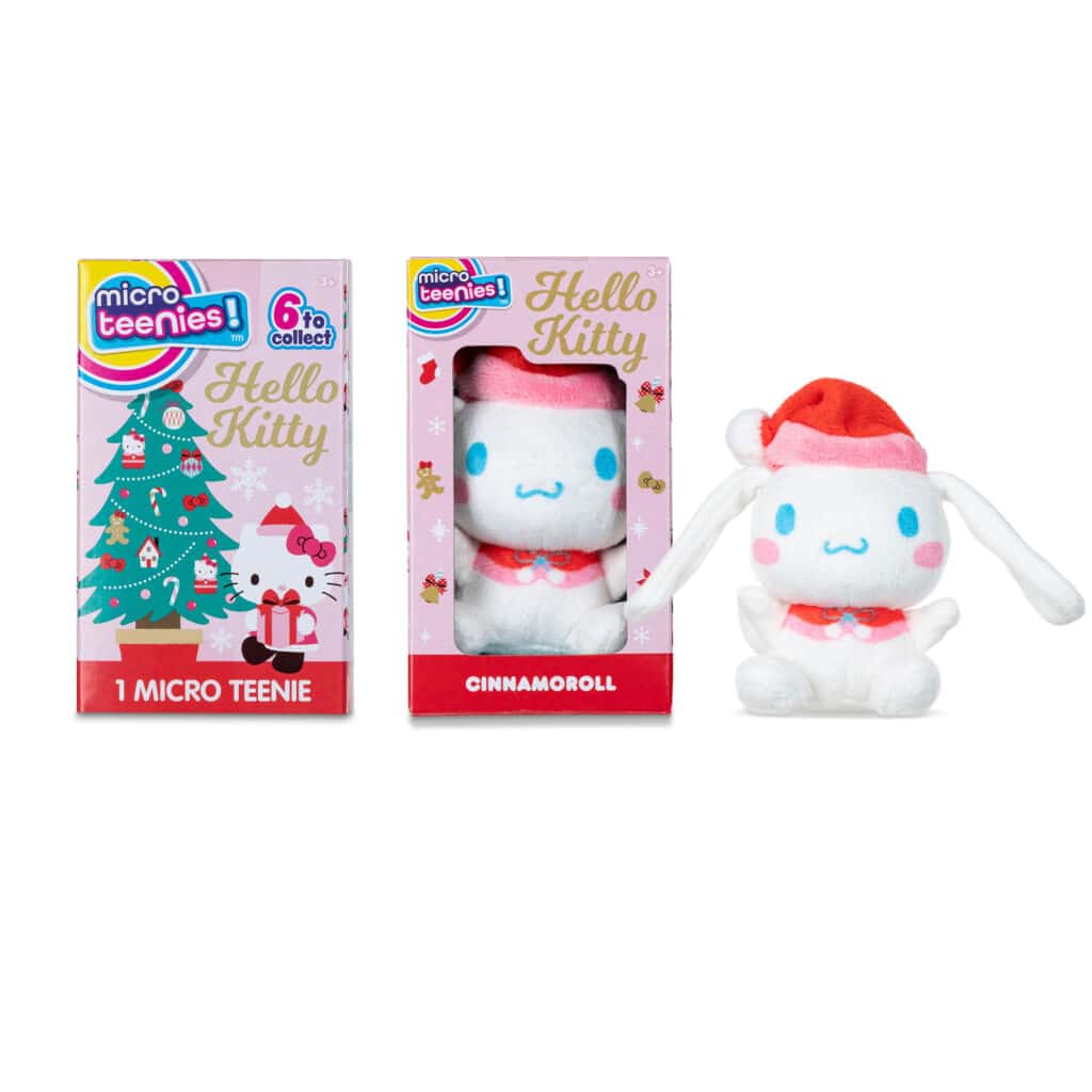 Holiday Cinnamoroll from the Micro Teenies Hello Kitty & Friends Holiday Stocking Stuffer Assortment