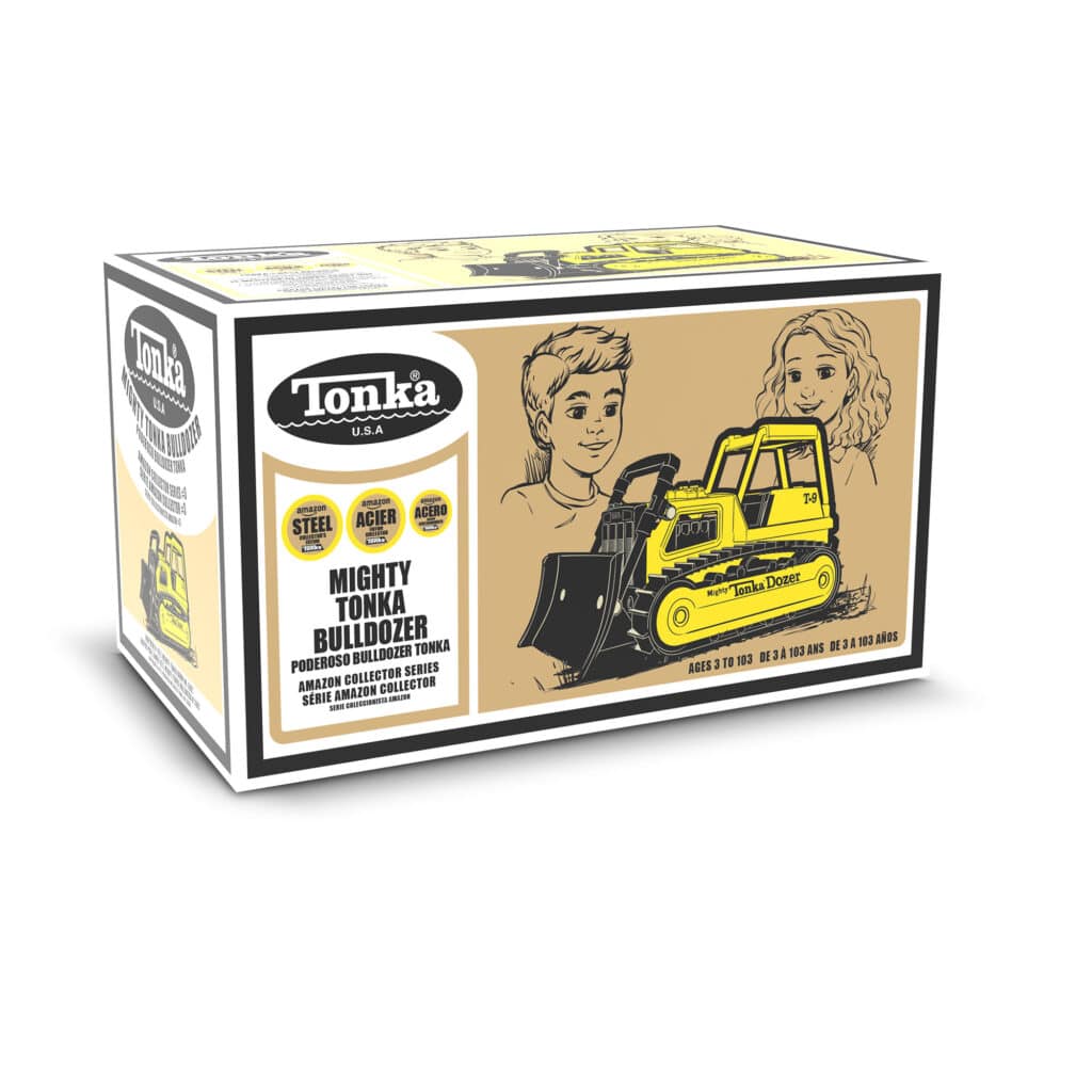 Tonka Retro Bull Dozer in packaging