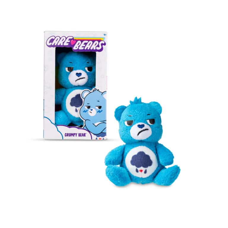 Micro Teenies - Care Bears - Grumpy Bear in and out of packaging