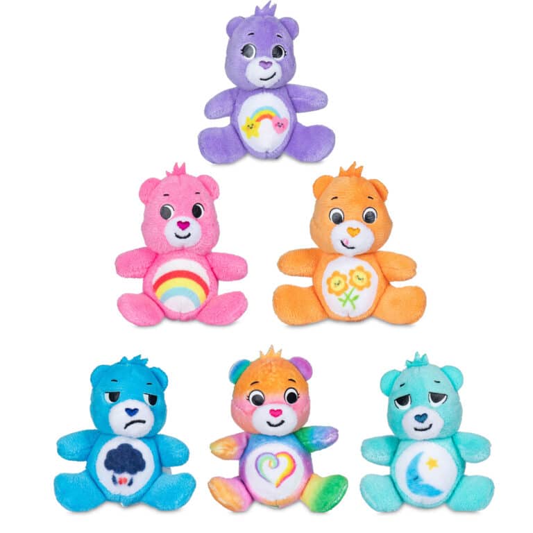 All the bears from the Micro Teenies Care Bears Assortment - Tiny Collectible Plush!