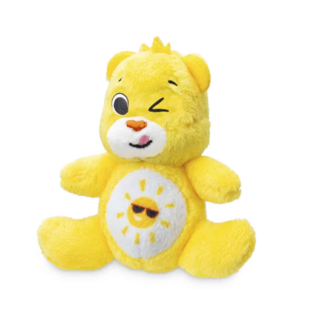 Side view of Care Bears Micro Plush - Funshine Bear