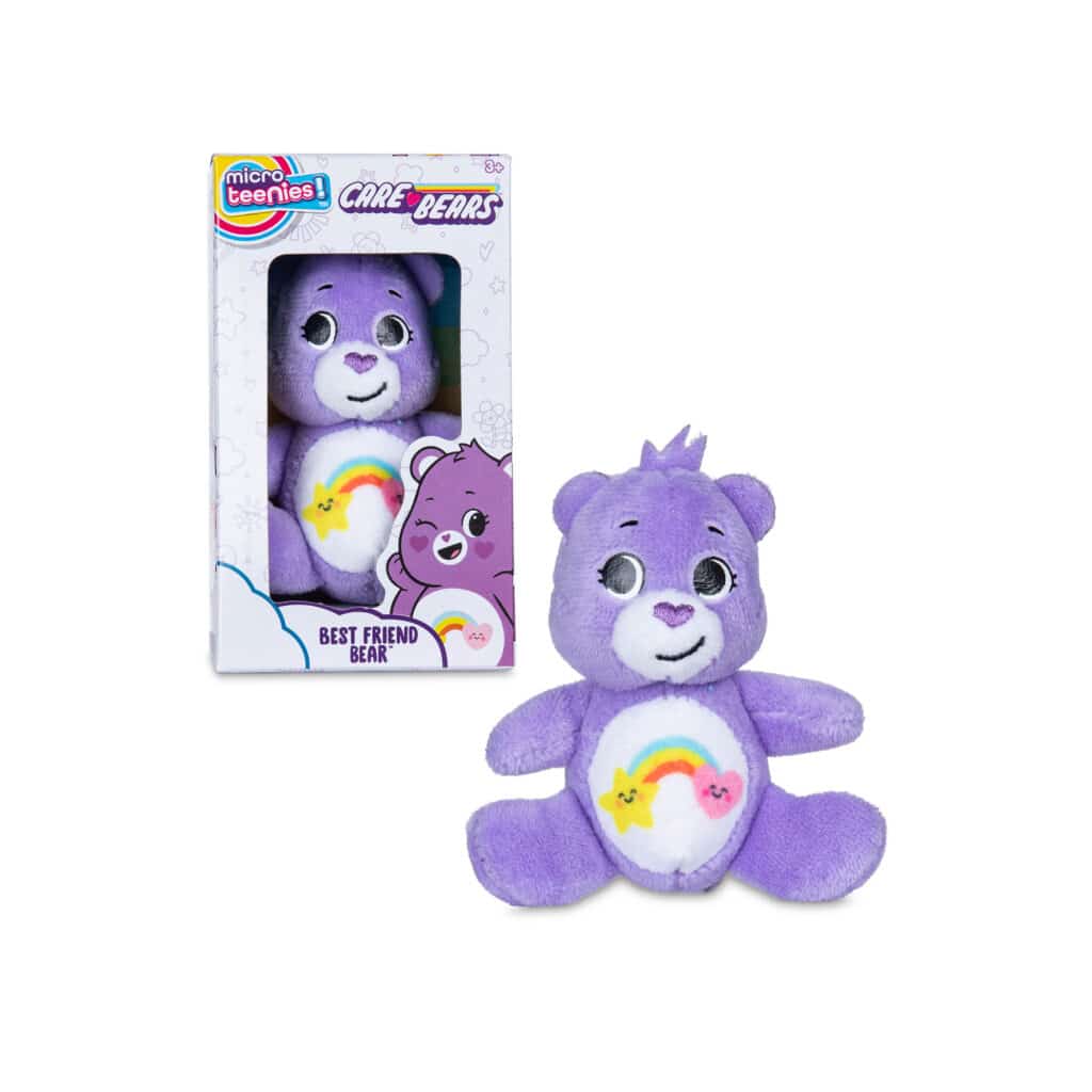 Micro Teenies - Care Bears - Best Friend Bear in and out of packaging