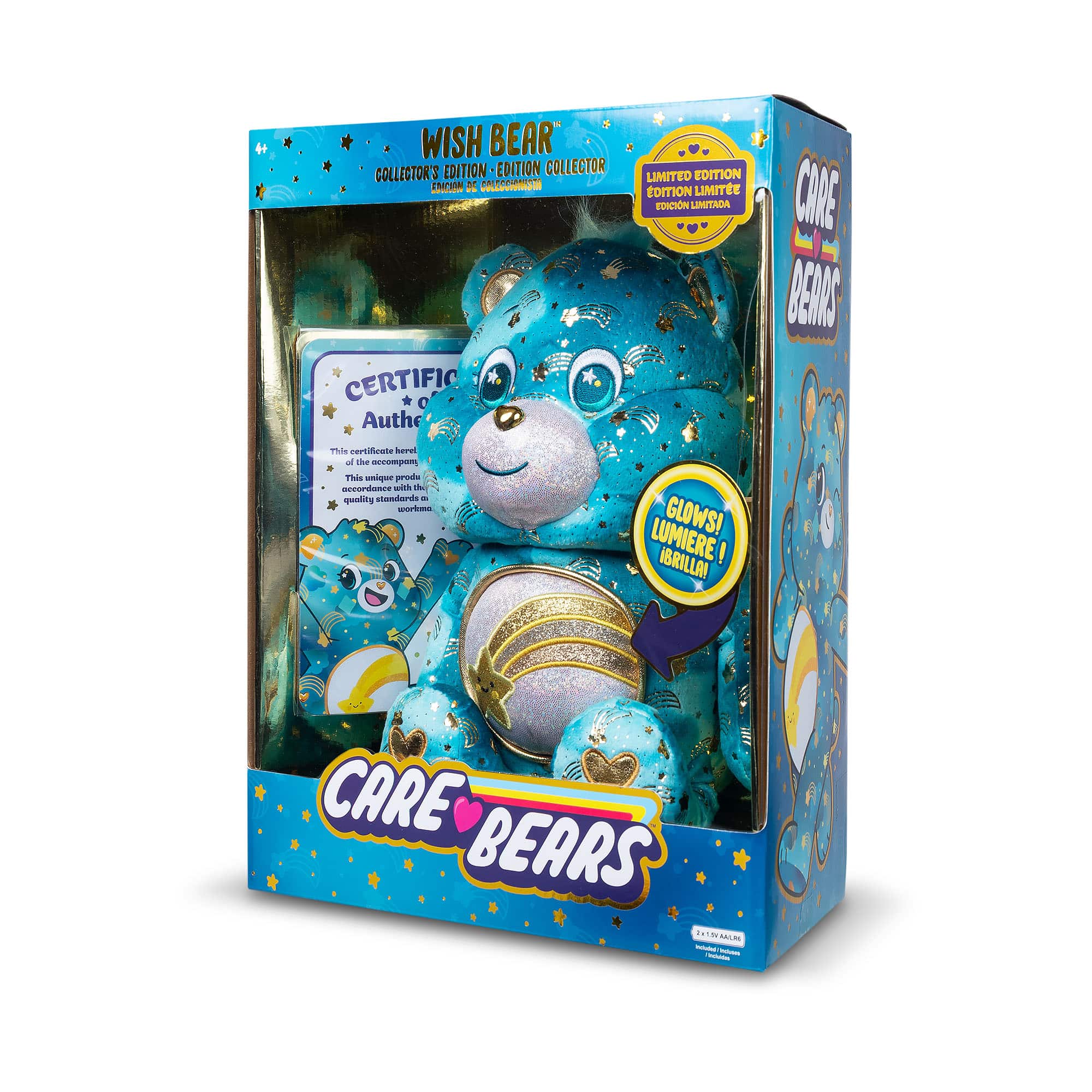 Care Bears - 14" Medium Plush - Collector's Edition Wish Bear in packaging