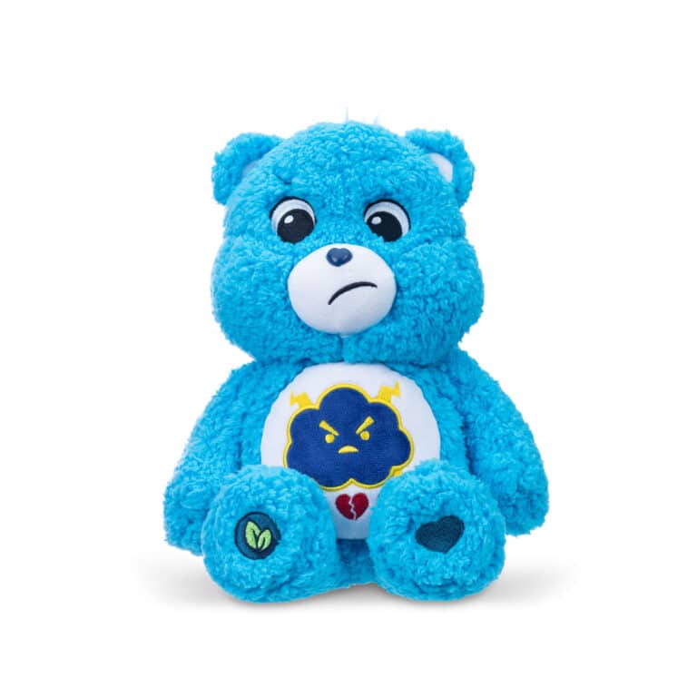 Front facing photo of the Care Bears Medium Cozy Grumpy Bear Plush