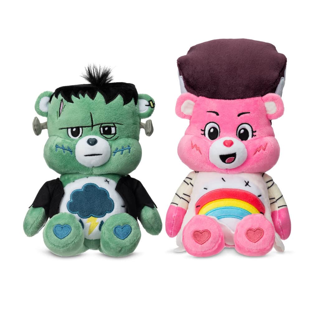 The bears included in the Care Bears x Universal Monsters Fun Size 2-Pack Boxed Plush Set