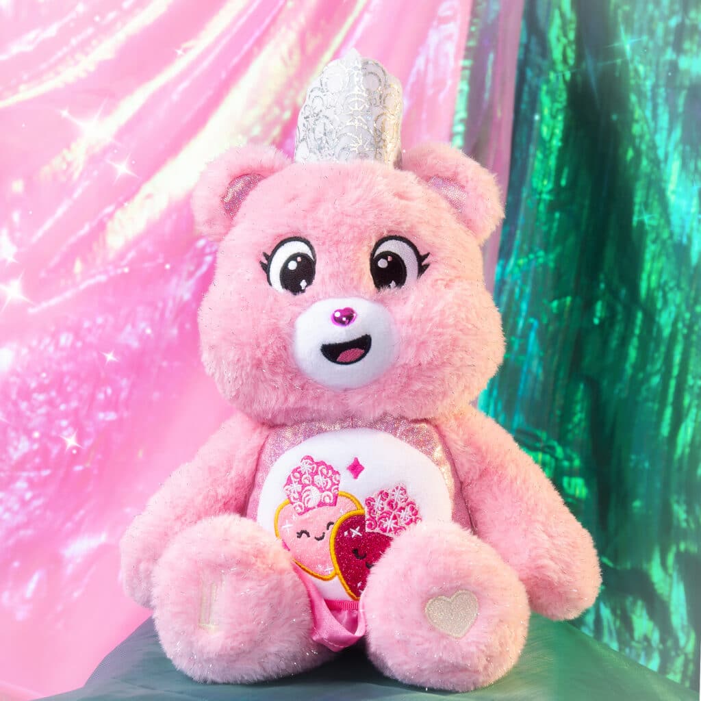 Love-a-Lot Bear as Glinda from the Care Bears x Wicked 2-Pack Boxed Set