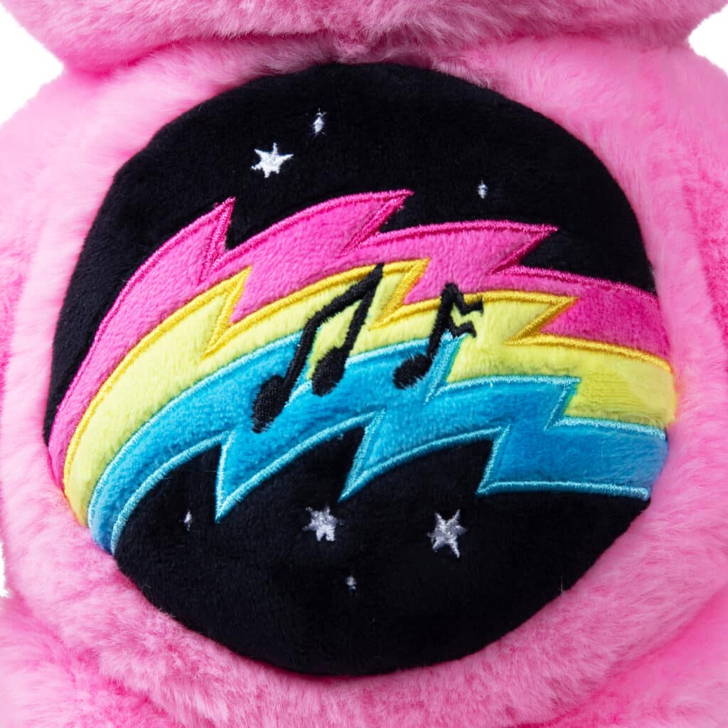 Belly Badge on the Care Bears - 14" Medium Plush - Rock-a-Lot Cheer Bear
