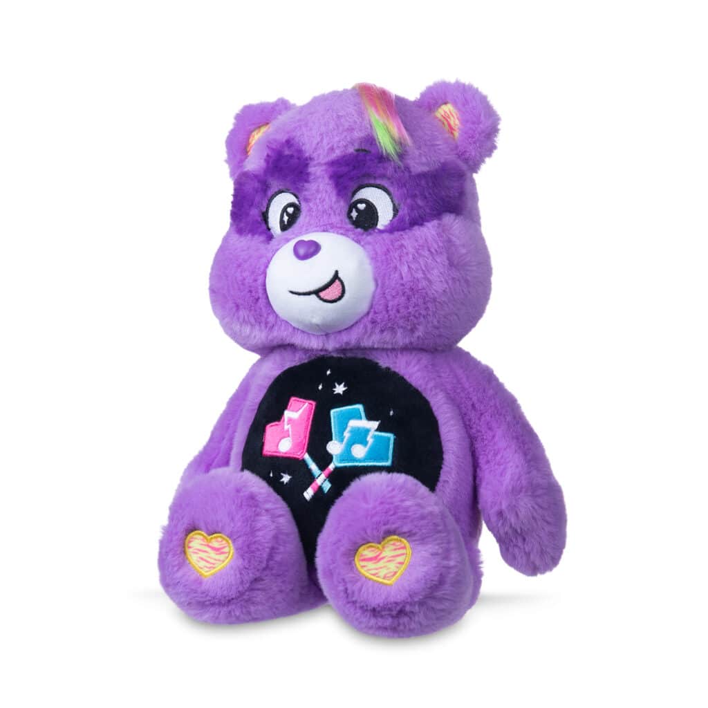 Side view photo of Care Bears - 14" Medium Plush - Rock-a-Lot Share Bear