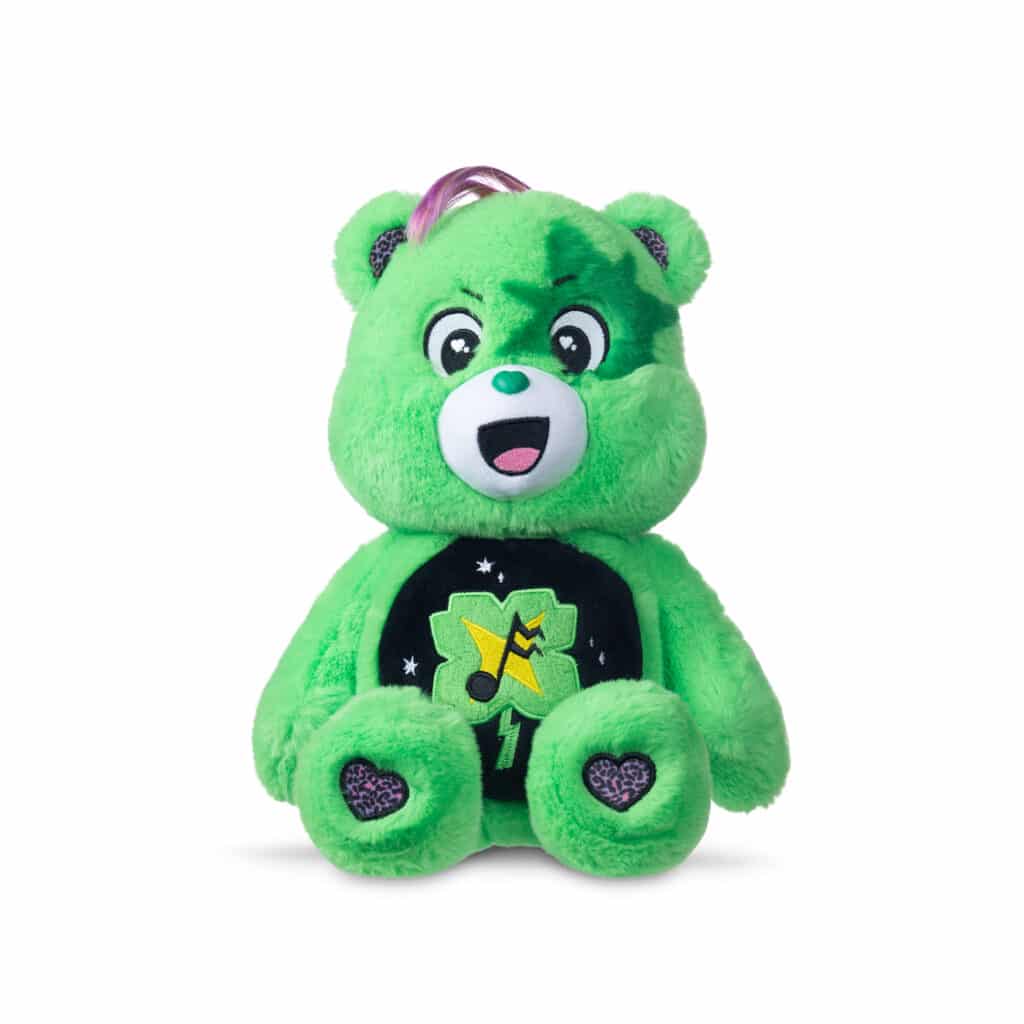 Front facing photo of Care Bears - 14" Medium Plush - Rock-a-Lot Good Luck Bear