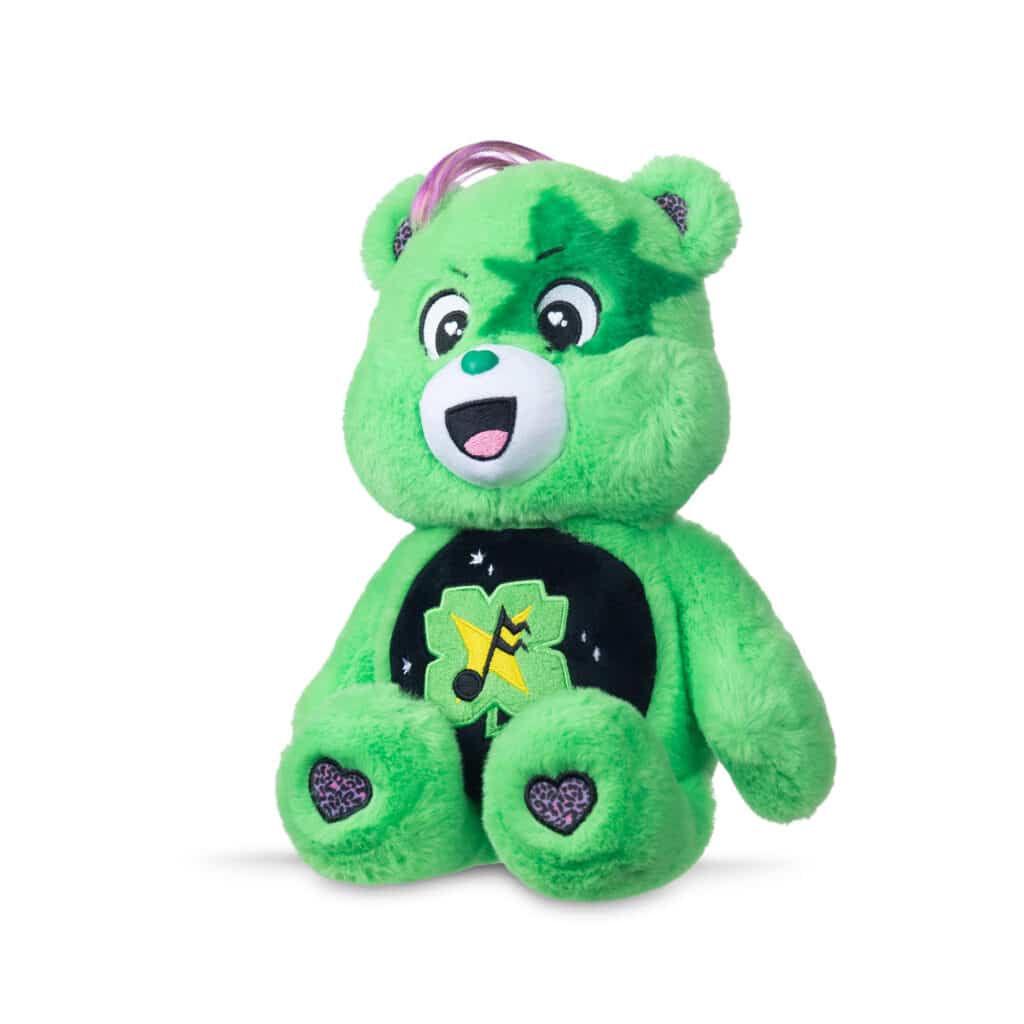 Side view of Care Bears - 14" Medium Plush - Rock-a-Lot Good Luck Bear