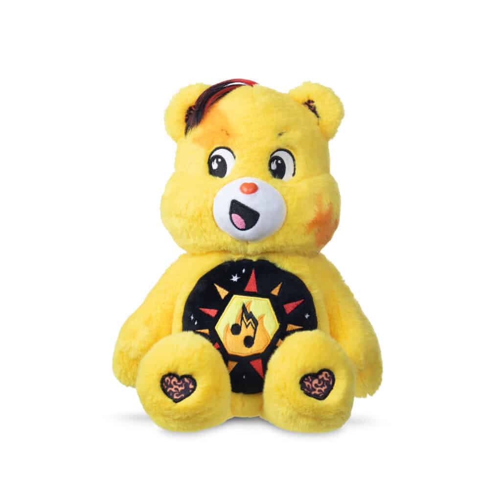 Front facing photo of Care Bears - 14" Medium Plush - Rock-a-Lot Funshine Bear
