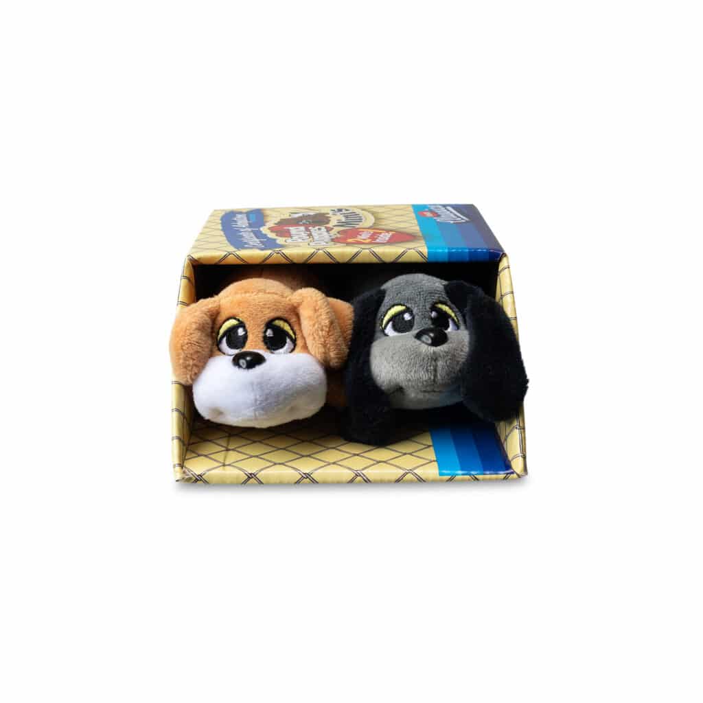 Mini Classics, Pound Puppies Mini 2-Pack, Tan & Gray in packaging
