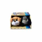 Mini Classics, Pound Puppies Mini 2-Pack, Tan & Gray in packaging