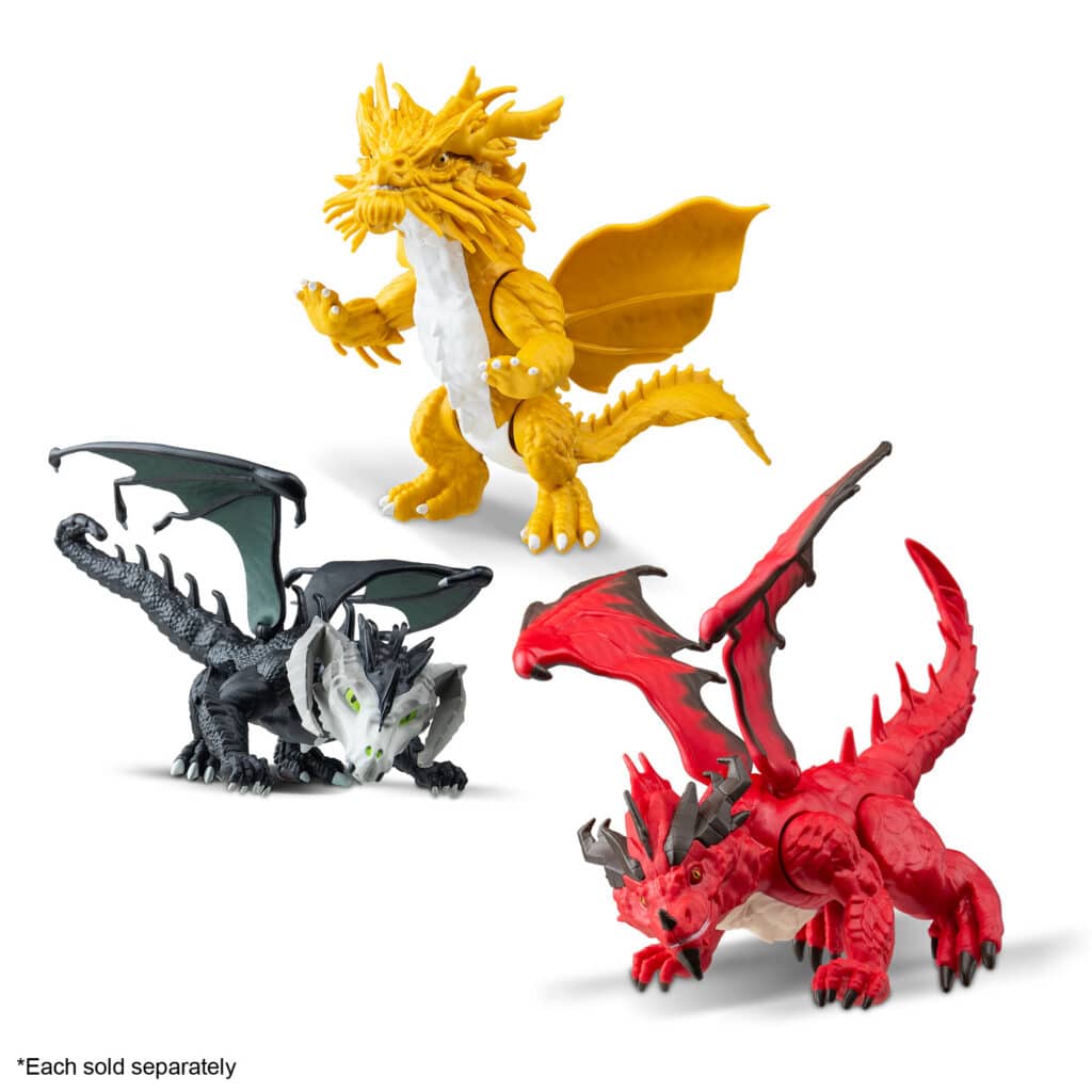 Dungeons & Dragons Questers - Black Dragon Buildable Figure with Dark ...