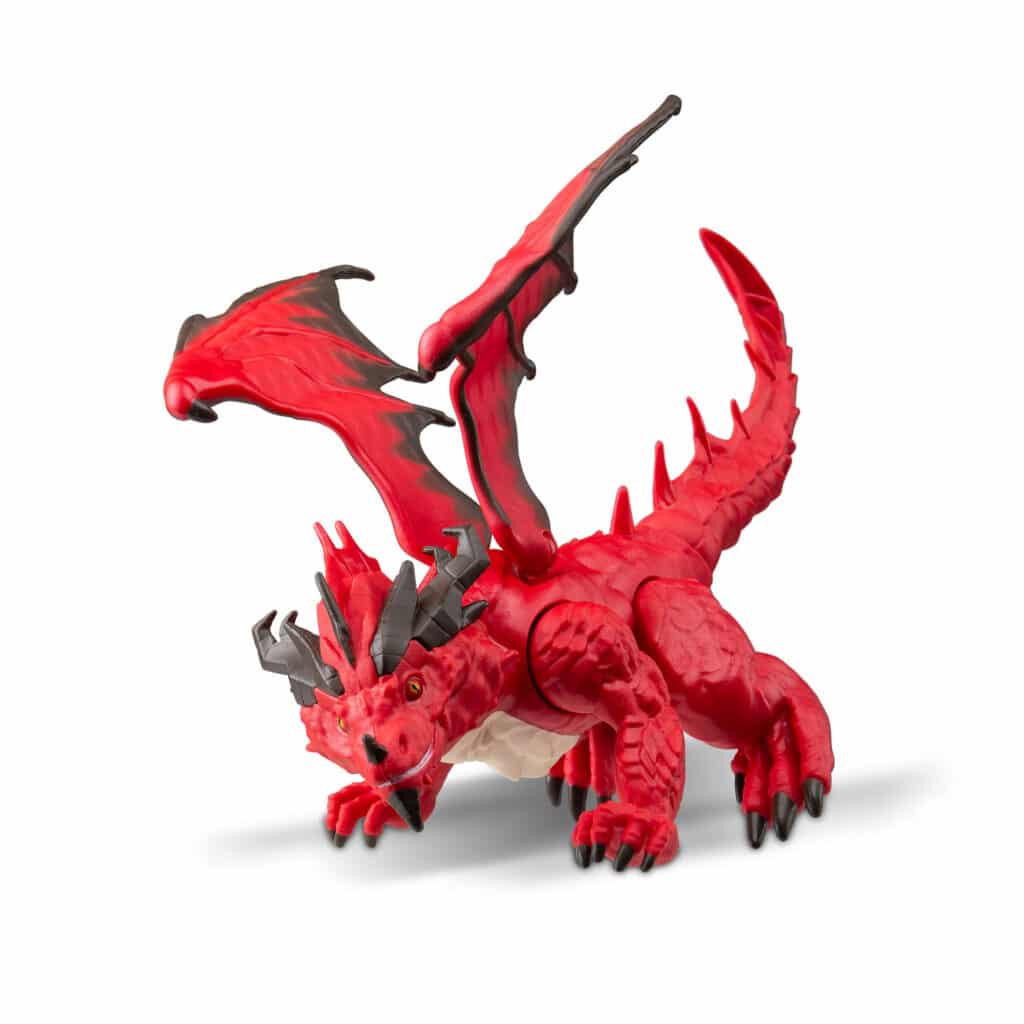 Dungeons & Dragons Questers - Red Dragon Buildable Figure with Lava ...