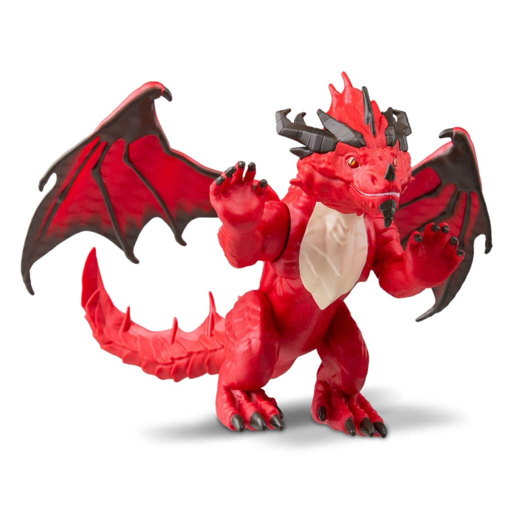 Dungeons & Dragons Questers - Red Dragon Buildable Figure with Lava ...