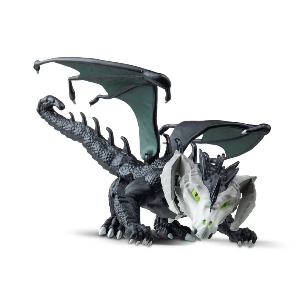 Dungeons & Dragons Questers - Black Dragon Buildable Figure with Dark ...