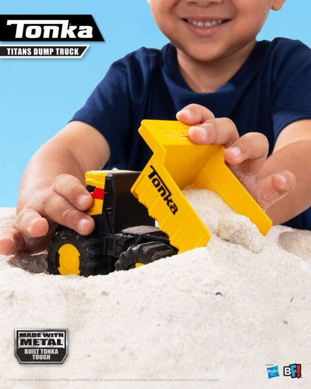 Small but mighty 💪 The Tonka Steel Classics Titan Dump Truck is built tough for BIG jobs. 🚧✨ #TonkaTough #ToyTrucks
