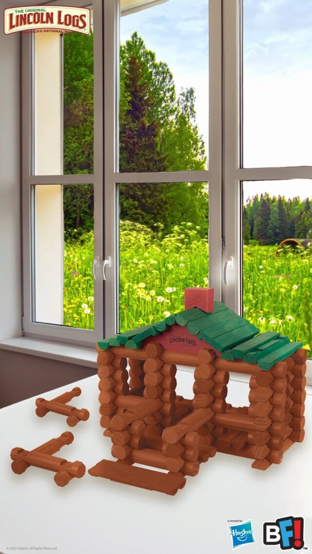 Built for all seasons, Lincoln Logs bring year-round fun—rain, snow, or shine! 🌦️🌲❄️ #LincolnLogs #ClassicPlay #BuiltToLast