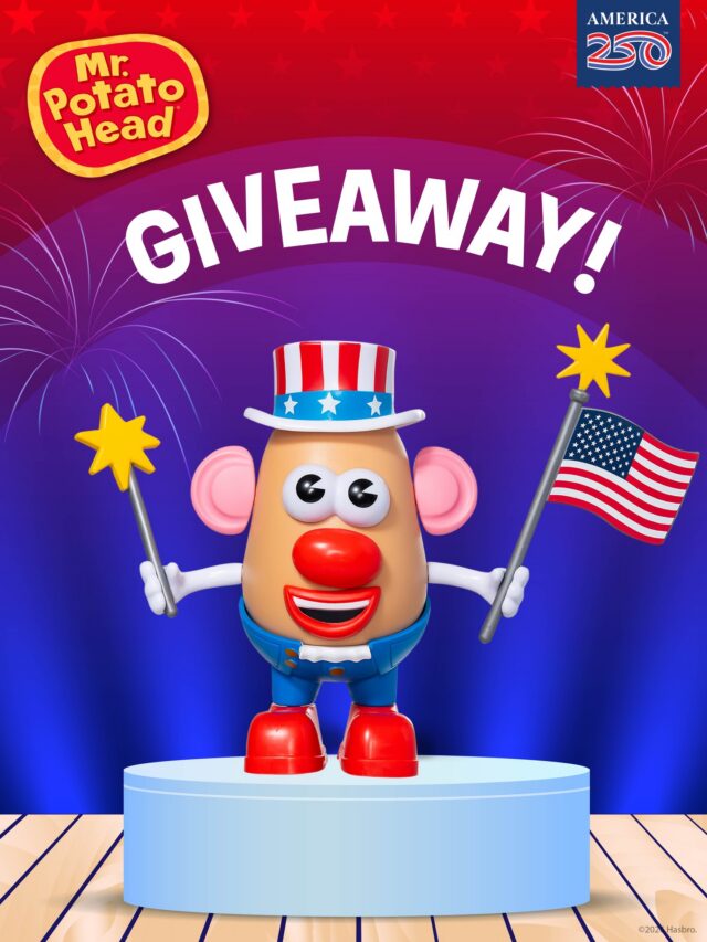 🇺🇸🎆 GIVEAWAY ALERT! 🎆🇺🇸
This Fourth of July, we're giving away one seriously spud-tacular prize... Uncle Yam! 🥔⭐
Dressed in his red, white, and blue best, this limited-edition Mr. Potato Head is ready to celebrate the holiday with one lucky winner!
To enter:
✨ Follow @BasicFunToys
❤️ Like this post
📲 Share this post to your Story and tag us
Good luck, spud fans! 🇺🇸

*NO PURCHASE NECESSARY. Open to legal residents of North America with public accounts. Void where prohibited. Must be 18+. Giveaway closes at 11:59 PM on July 2nd. Winners will be selected based on visible posts and contacted via DM from @BasicFunToys only. This giveaway is not sponsored, endorsed, or administered by Instagram, Facebook, TikTok, or the retailer.
#MrPotatoHead #Giveaway #FourthOfJuly #July4th #BasicFun #UncleYam #ToyGiveaway