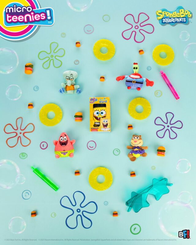 Are ya ready, kids? SpongeBob @MicroTeenies are available at @fivebelow & @amazon

*styles may vary by retailer