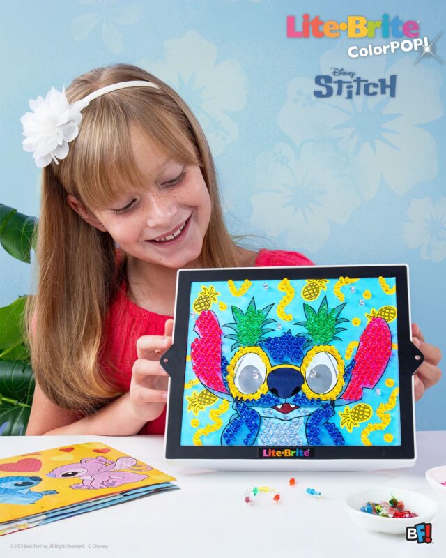 Bring Stitch to life in glowing color with the NEW Lite‑Brite Color Pop! Stitch Edition 🌟