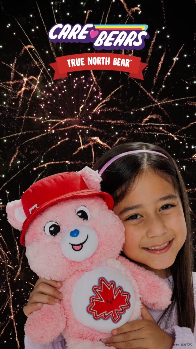 Celebrating Canada Day with the cutest collectible around 🍁✨ True North Bear is bringing cozy energy, fireworks magic, and Care Bears sweetness to every collection. @carebears #CareBears #TrueNorthBear #CanadaDay #Collectibles