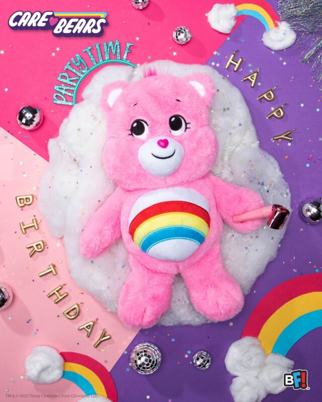 🎉🌈 Happy Birthday, Cheer Bear! Thanks for filling our days with color, kindness, and love! 💖🐻 #CareBears #CheerBear #BearyBesties
