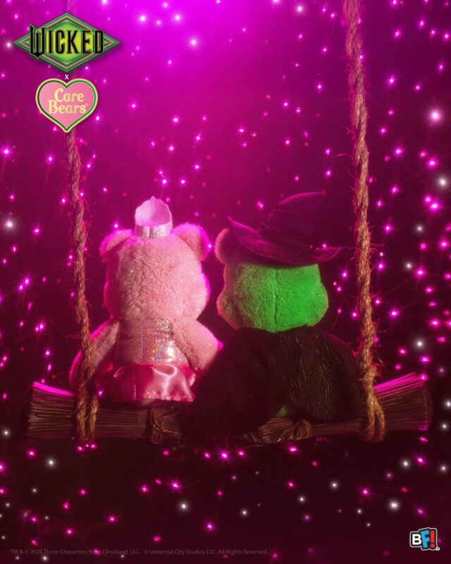 Swinging into stores near you soon 🫧 🧹 🧸✨ 
#CareBears #WickedxCareBears #WickedMovie #WickedForGood